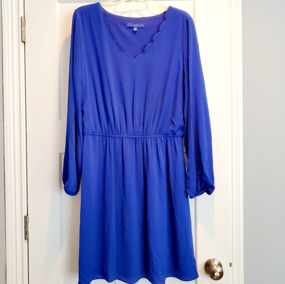 Blue Apt.9 Long Sleeved Dress